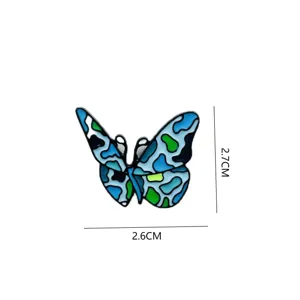 Farfalla Smalto Spilla Spillina Lega Colorato Moda Abbigliamento Accessori Gioielli
