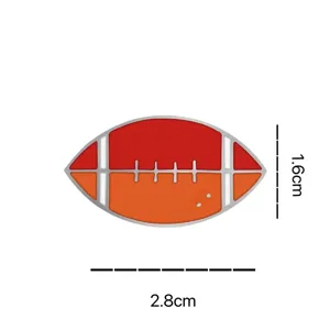 Spilla in smalto football americano distintivo metallo accessorio vestiti borsa