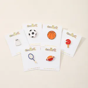 Spilla Smaltata con Palla Sportiva Distintivo Basket Calcio Pallavolo Spilla Metallo Gioiello Risvolto Per Borse Abiti