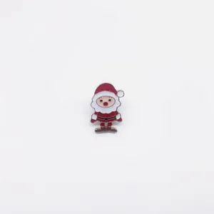 Cute Christmas Santa Claus enamel pin brooch for holiday gifts and party decoration clothing.