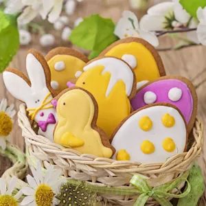 Easter cookie cutter set cute bunny chick egg stainless steel baking mold for holiday party