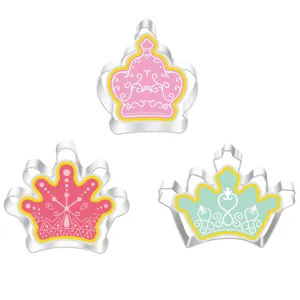 Stainless Steel Crown Cookie Cutter Metal Biscuit Mold Baking Tool For Kitchen DIY Pastry Cake Decorating