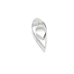 Stainless steel flower cutter detail, essential baking tool for sugarcraft and cake decorating.