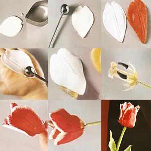 Guida passo passo fai-da-te per modellare e assemblare bellissimi fiori di zucchero a tulipano.