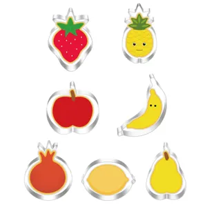 Stainless Steel Fruit Cookie Mold Cute Strawberry Lemon Banana Pear Shape Baking Pastry Cutter Cake Decorating Tool