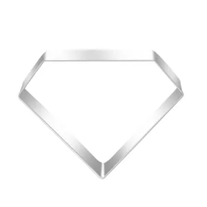 Stainless steel diamond shaped cookie cutter for romantic wedding and Valentine tool.