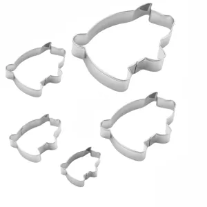 Acciaio inossidabile carino maialino tagliabiscotti set 5 pezzi cottura stampo cucina