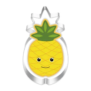 Stainless steel pineapple cookie cutter cute fruit baking mold for kitchen pastry tools
