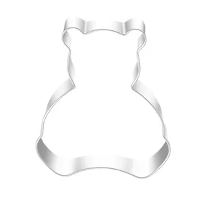 Tagliabiscotti a forma di orso in acciaio inox stampo per dolci cucina fai da te