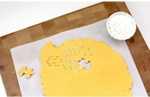 Taglia biscotti puzzle in acciaio inox stampo per fondente utensile da forno fai da te