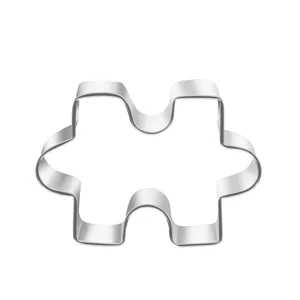 Tagliabiscotti in acciaio inossidabile a forma di puzzle per dolci e strumenti da forno