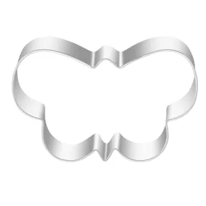 Stainless steel butterfly cookie cutter metal baking mold kitchen pastry tool for DIY