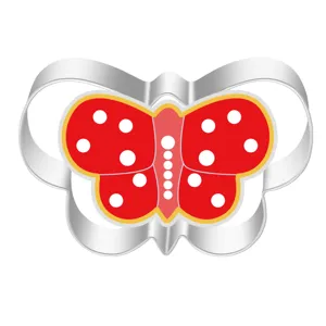 Stainless steel butterfly cookie cutter for baking lovely pastries, durable kitchen tool.