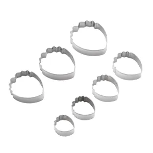 Stainless steel peony petal fondant cutter set 7pcs cake decorating baking tools