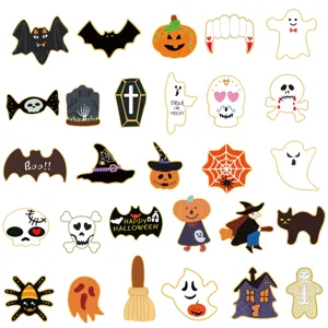 Halloween cookie cutters set, 25 pieces stainless steel baking molds for DIY biscuits and cake.