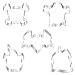 Set taglia biscotti Halloween in acciaio inox, stampi da forno fai da te per dolci spettrali.