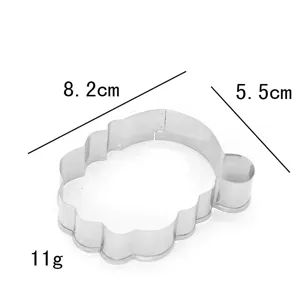 Stainless steel cookie cutter baking mold cute cartoon biscuit pastry tool baking supply