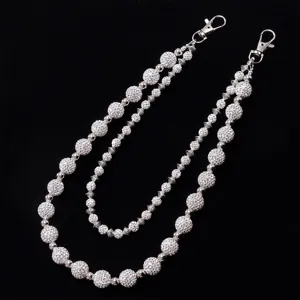 European and American hip-hop rhinestone double-layer waist chain punk trousers accessory