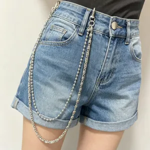 Multi-layer metal waist chain punk style pants chain for women men street fashion jewelry