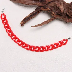 Red acrylic chain accessory for hat bag and stylish fashion clothing decoration new