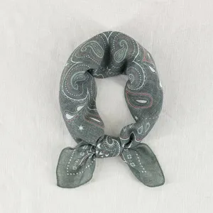 Classic Paisley Printed Square Scarf Lightweight Breathable Soft Neck Scarf Fashion Commuter Daily Decorative Head Scarf