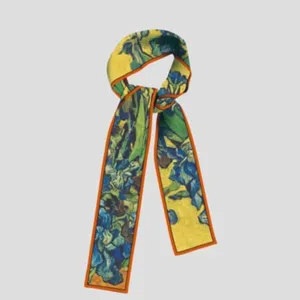 Van Gogh oil painting print skinny twilly scarf, stylish bag ribbon and hair band for women.