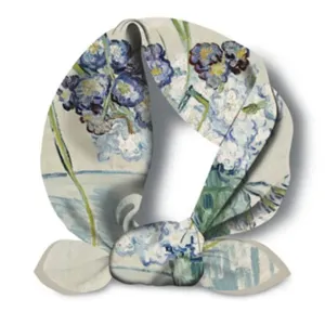 Classic Van Gogh oil painting print small square scarf retro artistic hair band elegant neck scarf