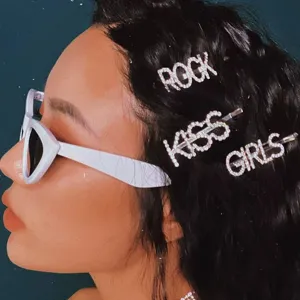 Silver Alloy Rhinestone Letter Hair Clip Dollar Sign Bobby Pin GIRLS ROCK KISS Sweet Hair Accessories For Women Jewelry