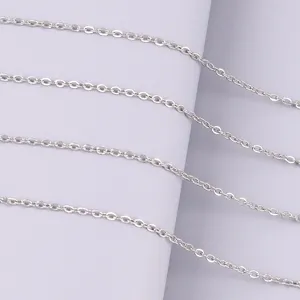 Edelstahl Kreuzkette Schmuck Zubehör Fein DIY handgemachte Halskette Basis Komponenten