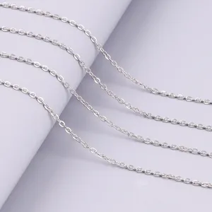 Minimalistischer Edelstahl Kreuzkette Halskette Basic DIY Handgemachte Titanstahl Feine Kette Schmuckzubehör