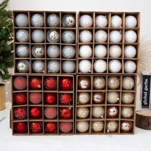 Palline Decorative Natalizie in Schiuma di Stile Europeo Ornamenti Appesi per Albero Festa di Vacanza Decorazione per la Casa