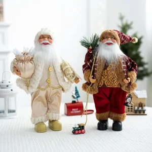 30cm debout Père Noël figurine poupée Noël vacances maison table décoration ornement cadeau