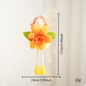 Easter flower fairy angel girl hanging pendant cute holiday home party decoration gift