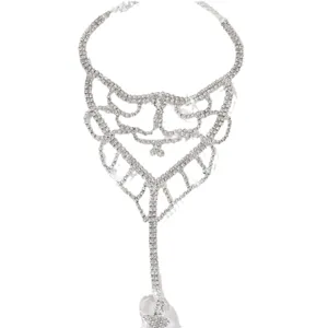 Fashion rhinestone slave anklet foot chain sparkling crystal beach jewelry for women.