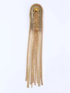 Epaulette de gland en metal dore accessoire de chaine d'epaule pour costume vintage.