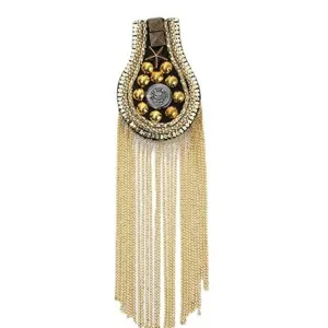 Stijlvolle metalen kwast schouderstuk pak accessoire mode decoratieve badge broche item