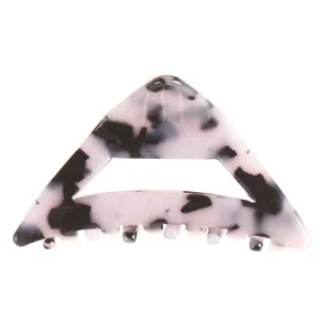 Driehoekige acetaat haarclip, stijlvolle geometrische haarklem voor dagelijkse styling.