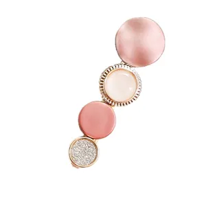 Korean fashion hair clip sweet macaron color side clip stylish geometric hair accessory