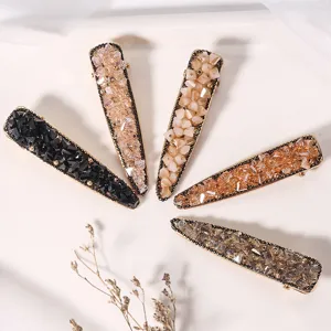 Elegante Kristall Haarklammern für Damen Strass Haarspangen glitzernde Haaraccessoires