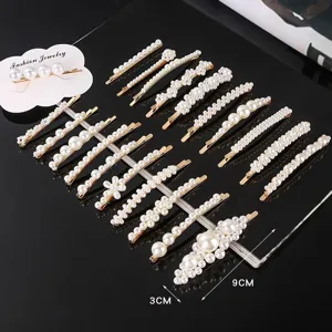 Ensemble de pinces à cheveux en perles, jolies épingles élégantes pour femmes et filles.