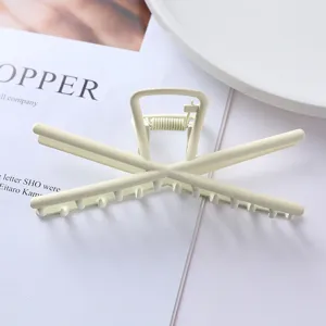 Metal hair claw clip minimalist style elegant updo styling hair accessories for women