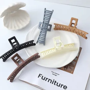 Grande Pinza per Capelli Opaca per Capelli Spessi in Plastica Geometrica Svuotata Antiscivolo Morsetti per Capelli Copricapo Accessori per lo Styling da Donna