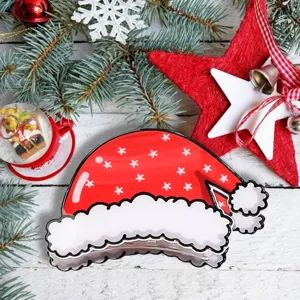 Christmas Santa Hat Hair Claw Clip Cute Holiday Hair Accessory Non-Slip Claw for Women