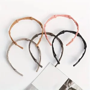 Minimalist stretchable hair headband folding fashion versatile daily hair accessories