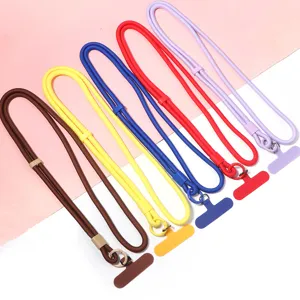Cordino per cellulare intrecciato e colorato tracolla regolabile per smartphone o borsa