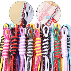 Hand-Woven Polyester Contrast Color Bow Tie DIY Jewelry Accessories Ribbon Craft For Keychain Phone Strap Bag Hanging Decoration