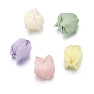 Accessoires de bourgeons de fleurs de tulipe en tissu faits main, couleurs pastel, DIY.