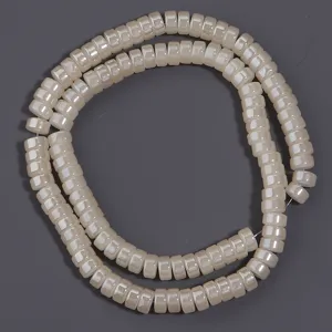 Electroplated glass wheel spacer beads for DIY handmade bracelets, necklaces and jewelry accessories.