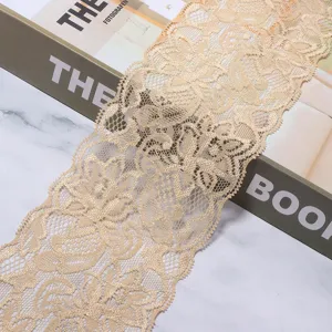 Elastisches Spitzenband Stoff für Nähen Unterwäsche Brautkleid DIY Handwerk Dekoration.