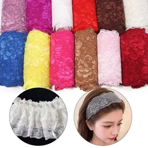 Elastic lace trim ribbon for dress garment sewing DIY hair accessories crafts sewing supplies